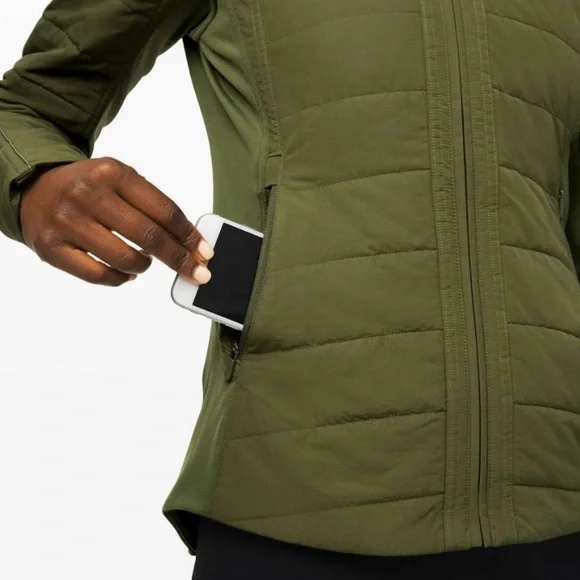 Olive Green Women's Hooded Jacket - Picture 4 of 15